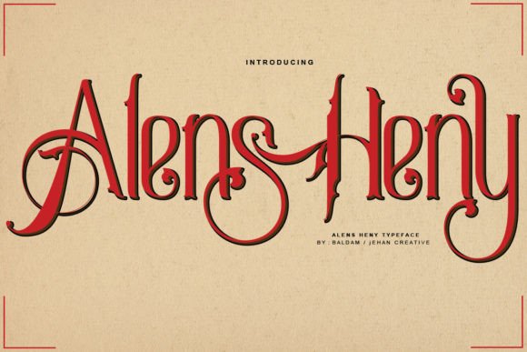 Alens Heny: A Magical Script Font for Elegant Branding