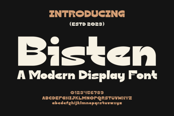 Bisten Display Font for Bold Branding and Campaign Graphics