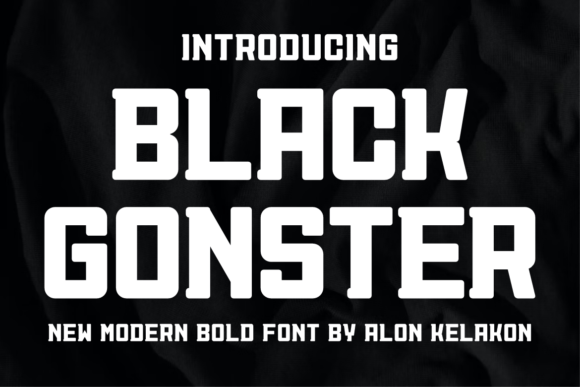 Black Gonster: A Bold Display Font for Editorial Impact