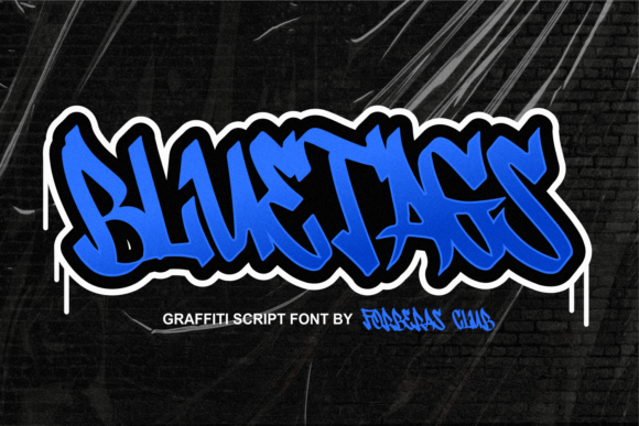 Bluetags Font for Urban-Inspired Digital Branding