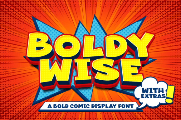 Boldy Wise Display Font for Playful, Punchy Craft Projects