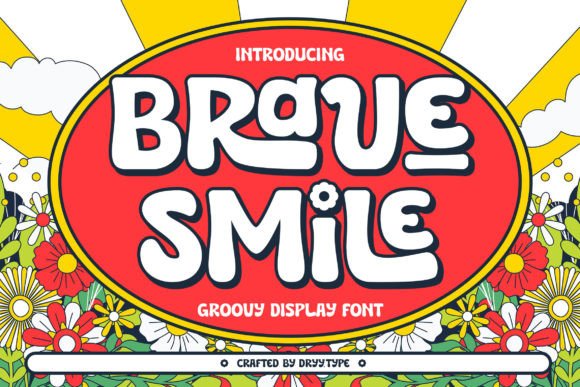 Brave Smile: A Groovy Retro Display Font for Scroll-Stopping Branding