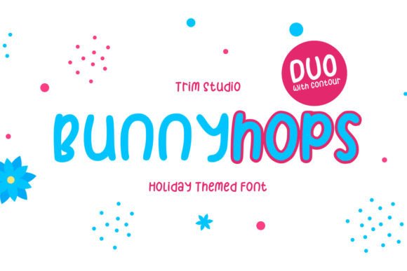 Bunnyhops Display Font for Easter Crafts & Handmade Products