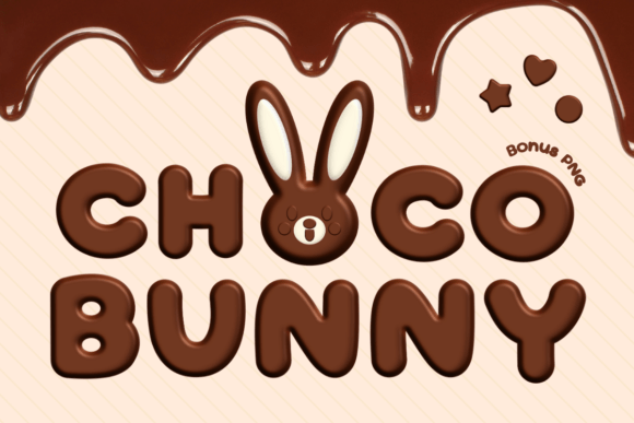 Choco Bunny: A Sweet Chocolate-Inspired Display Font