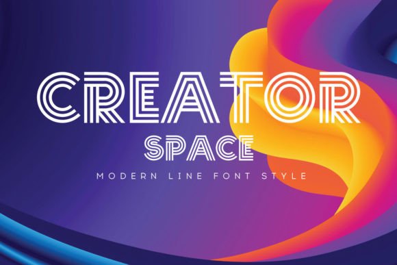 Creator Space: A Modern Display Font for Polished Branding