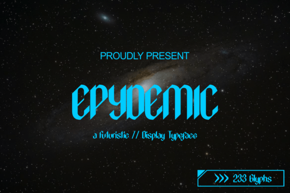 Epydemic: A Futuristic Display Font for Modern Web Design