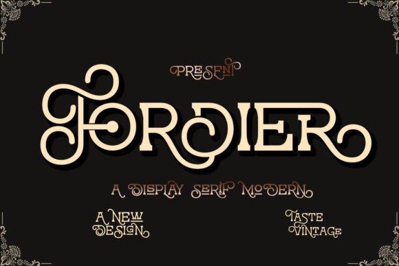 Fordier Display Font for Elegant Handmade Branding