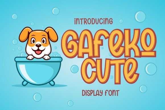 Gafeko Cute Font: Playful Display Fonts for Handmade Creators