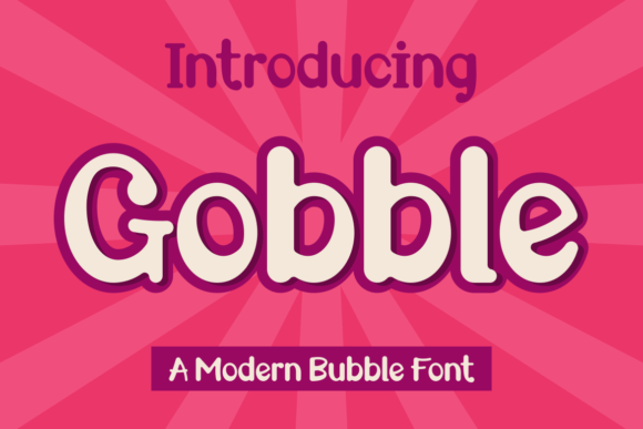 Gobble Display Font for Handmade Branding