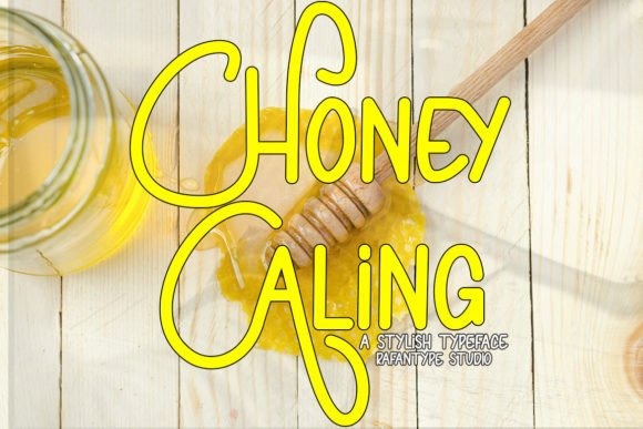 Honey Aling Display Font for Whimsical Editorial Design