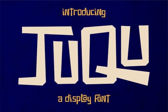 Juqu Display Font for Playful, Eye-Catching Design