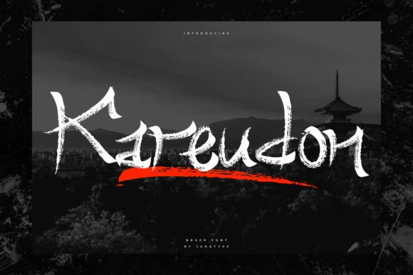 Kareudon Display Font for Handmade Branding