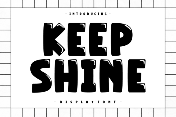 Keep Shine Display Font for Bold Handmade Branding