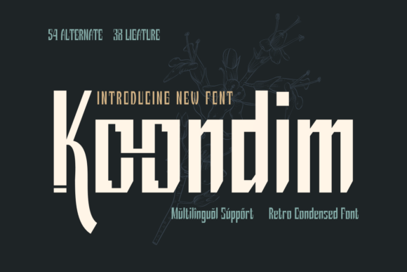 Koondim: A Retro Condensed Font for Modern Digital Branding