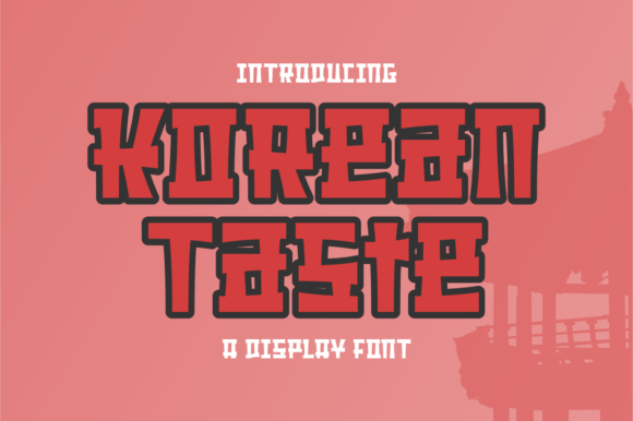 Korean Taste Display Font for Elegant Handmade Branding