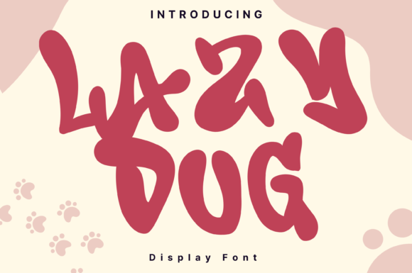 Lazy Dog Font: Whimsical Handwritten Display Fonts for Makers