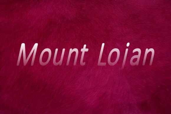 Mount Lojan Display Font for Handmade Crafts