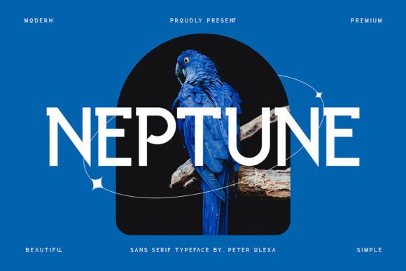 Neptune: A Modern Display Font for Refined Editorial Design
