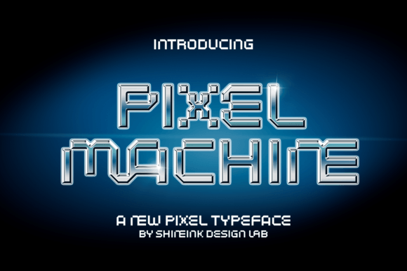 Pixel Machine: A Playful Display Font for Editorial Design