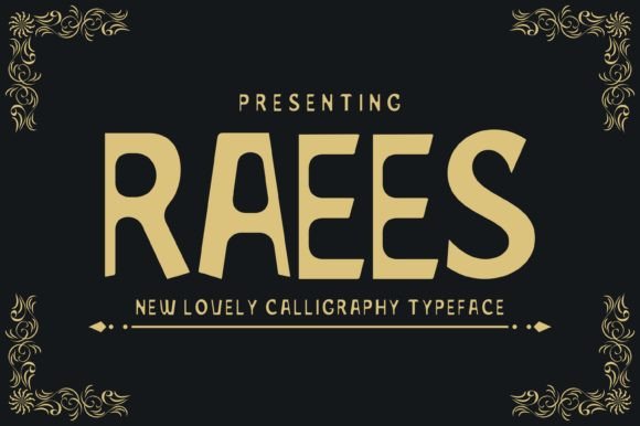 Raees Display Font for Creative Projects