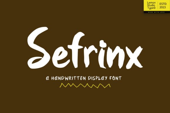 Sefrinx Display Font for Natural, Simple Brand Campaigns