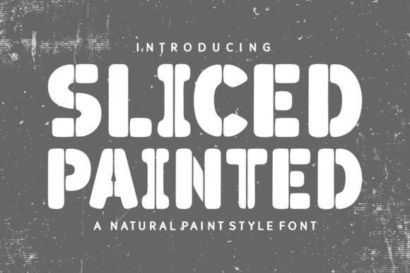Sliced Painted Font for Artistic Campaign Headlines