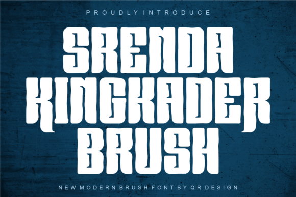 Srenda Kingkader Brush: A Bold Display Font for Standout Branding