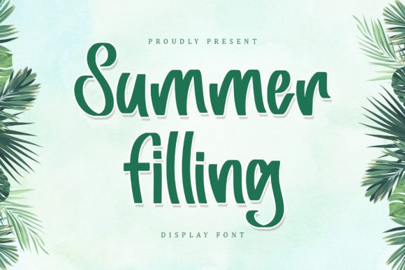 Summer Filling: A Bold Modern Display Font for Scroll-Stopping Campaigns