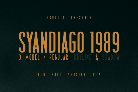 Syandiago 1989: A Retro Sans-Serif Font for Warm Branding