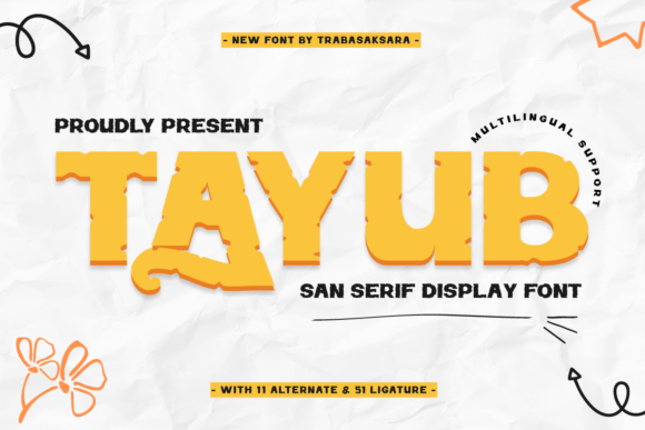 Tayub: A Display Font for Thoughtful Editorial Design