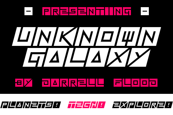 Unknown Galaxy: A Tile-Based Display Font for Digital Brands