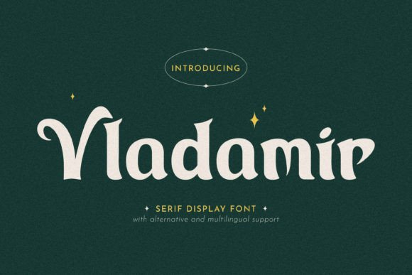 Vladamir Display Font for Bold Handmade Branding