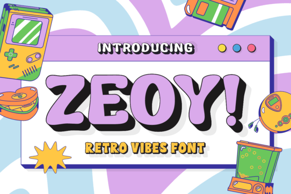 Zeoy Font: A Fun, Groovy Display Font for Small Business Branding