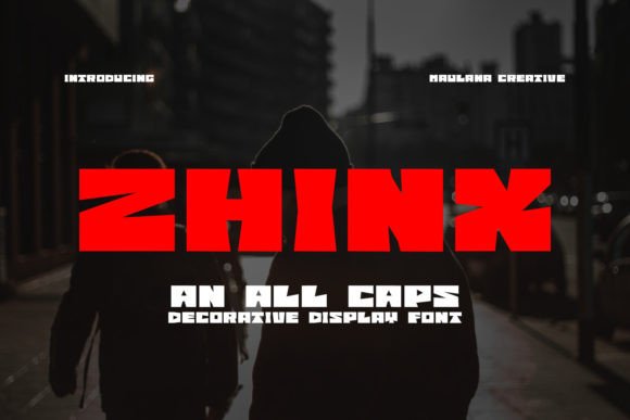 Zhinx Display Font for High-Impact Campaign Graphics